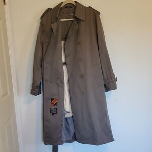 Oleg Cassini Men's Trench Coat - Gray